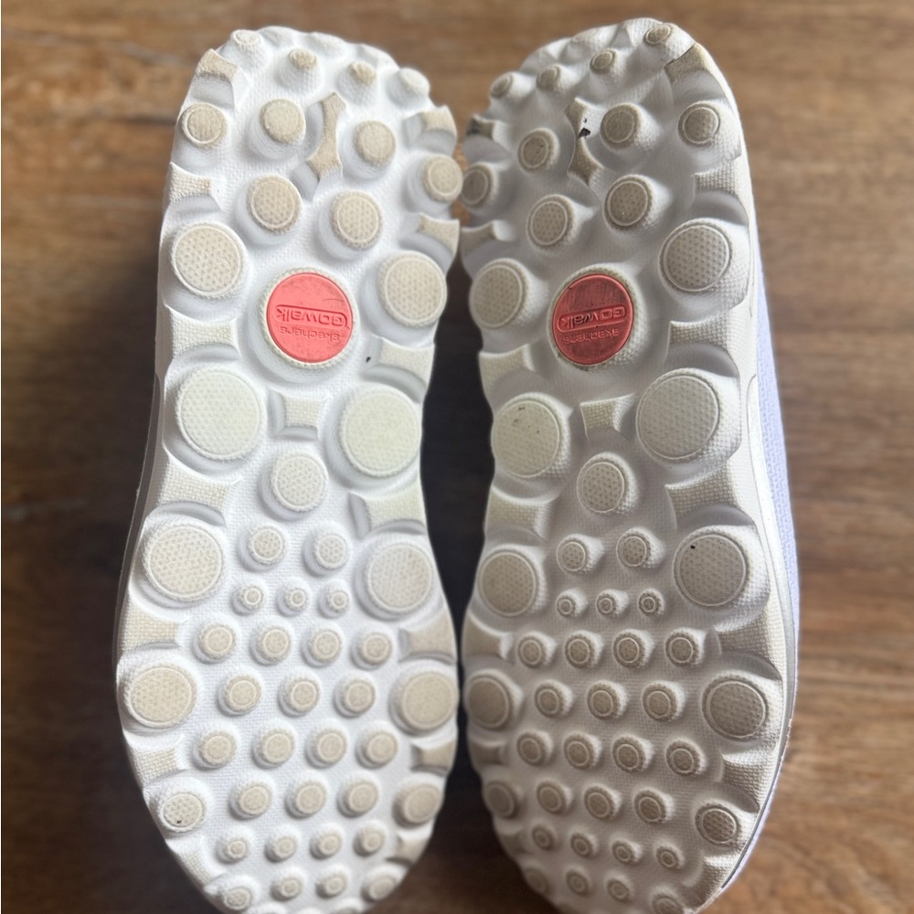 Skechers Light Gray Slip-On Shoes with Colorful Trim - Picture 6 of 6